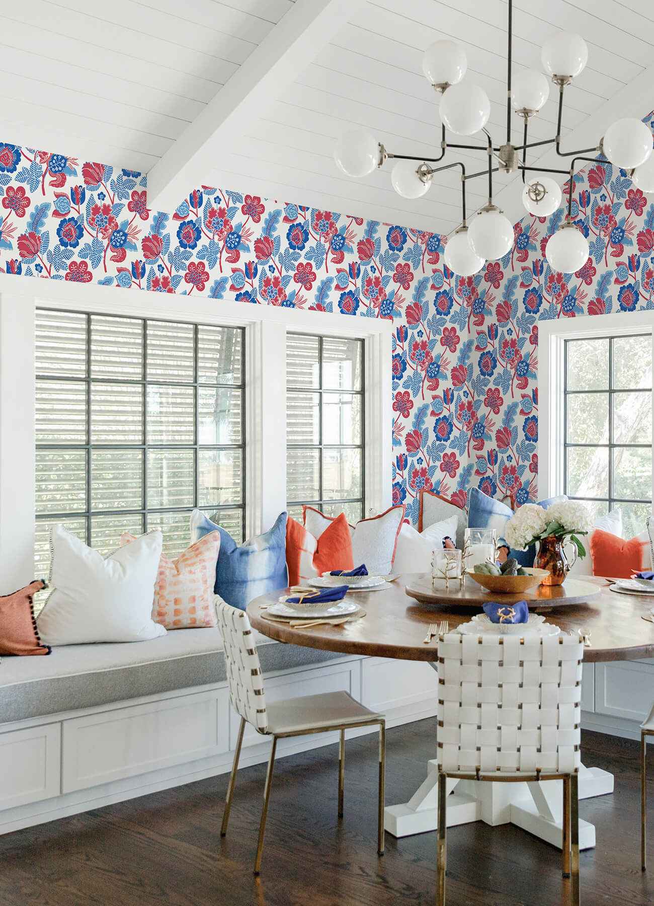 Jana Red Jacobean Wallpaper - York Wallcoverings - 4081-26338 - York Wallcoverings Wallpaper