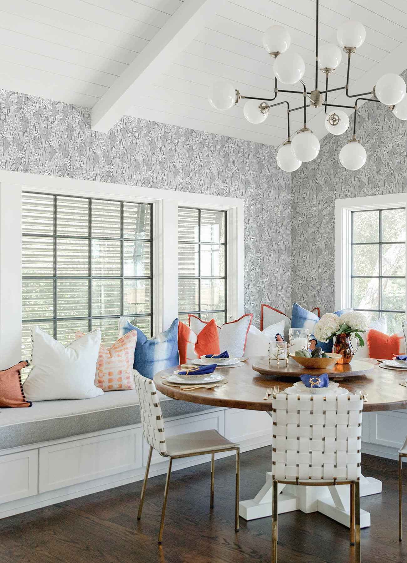 Bannon Grey Leaves Wallpaper - York Wallcoverings - 4081-26344 - York Wallcoverings Wallpaper