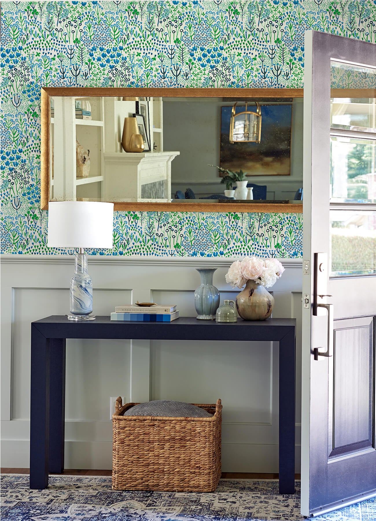 chilton-blue-wildflowers-wallpaper-york-wallcoverings-4081-26350 - York Wallcoverings Papel pintado