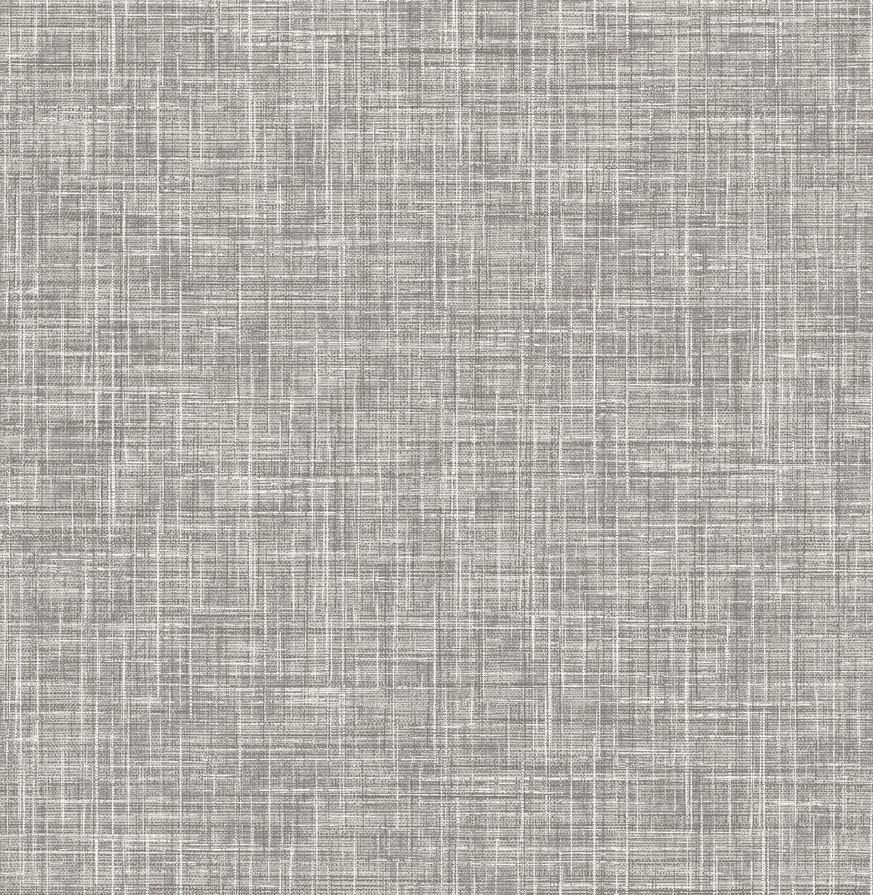 Picture of Emerson Grey Faux Linen Wallpaper