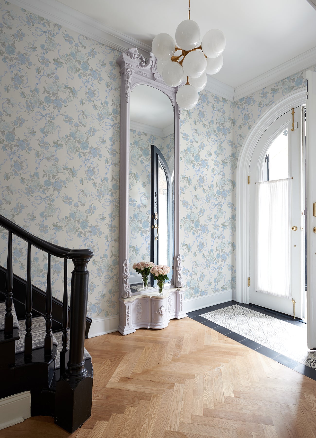 cabbage-rose-bow-dusty-river-blue-ribbons-roses-wallpaper-york-wallcoverings-ast4654