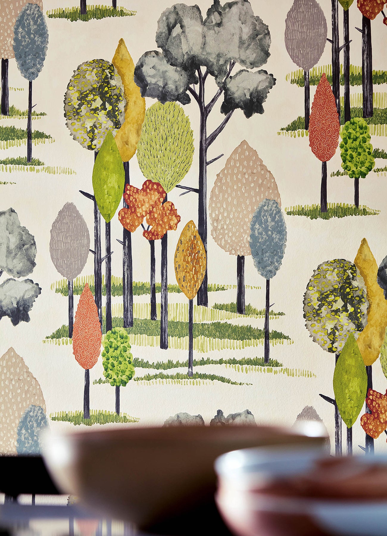cypress-olive-tall-trees-wallpaper-york-wallcoverings-cep50135w - York Wallcoverings Papel pintado