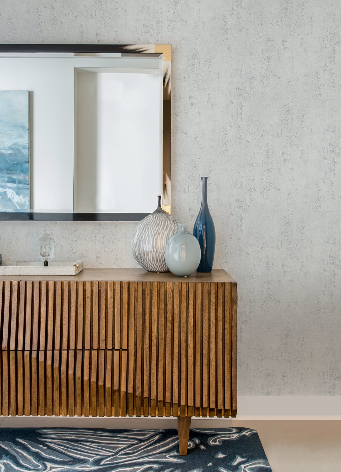 Miller Off-White Cork Wallpaper - Brewster Wallcovering