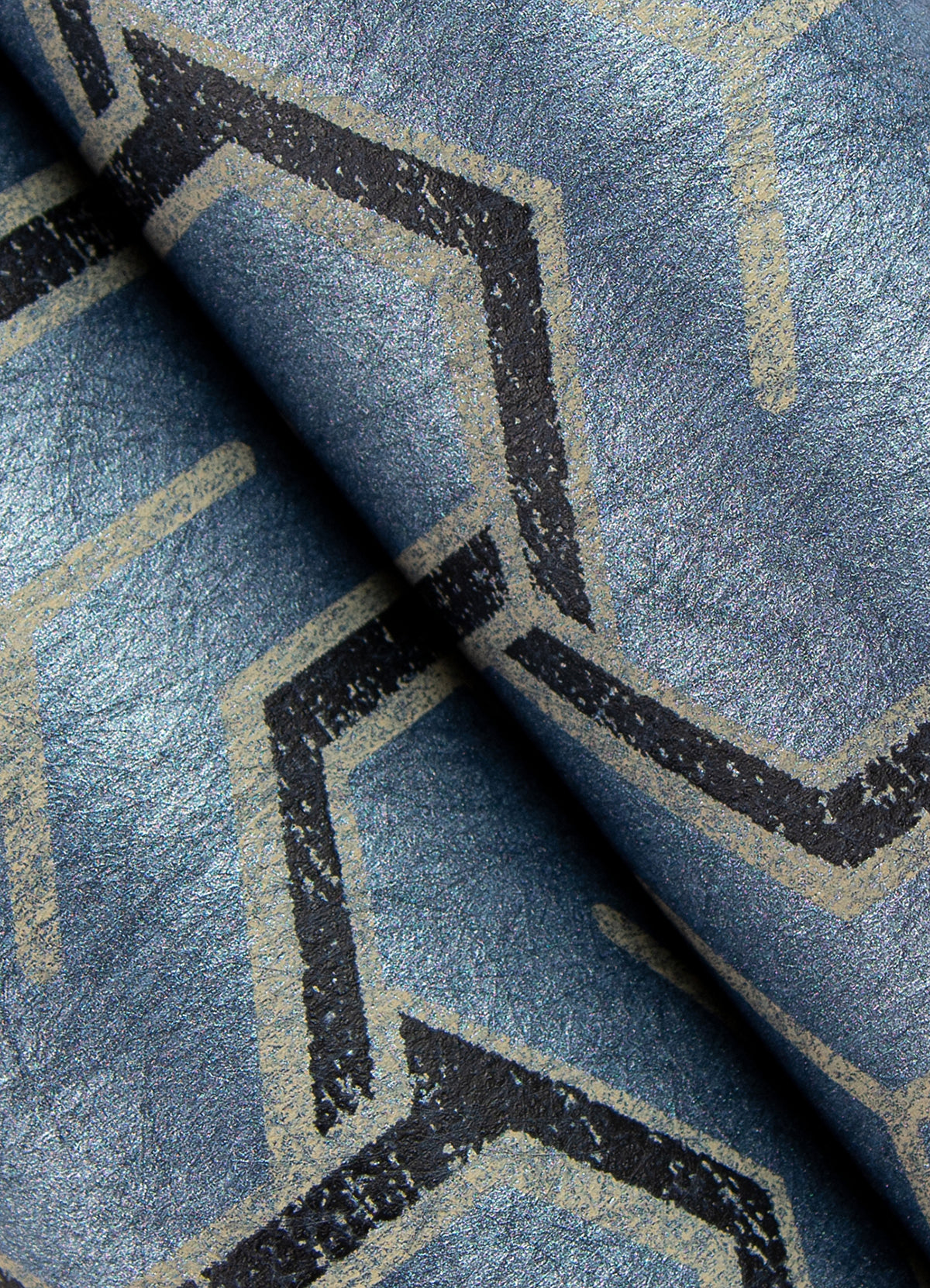 Gautier Blue Tessellate Wallpaper  | Brewster Wallcovering - The WorkRm