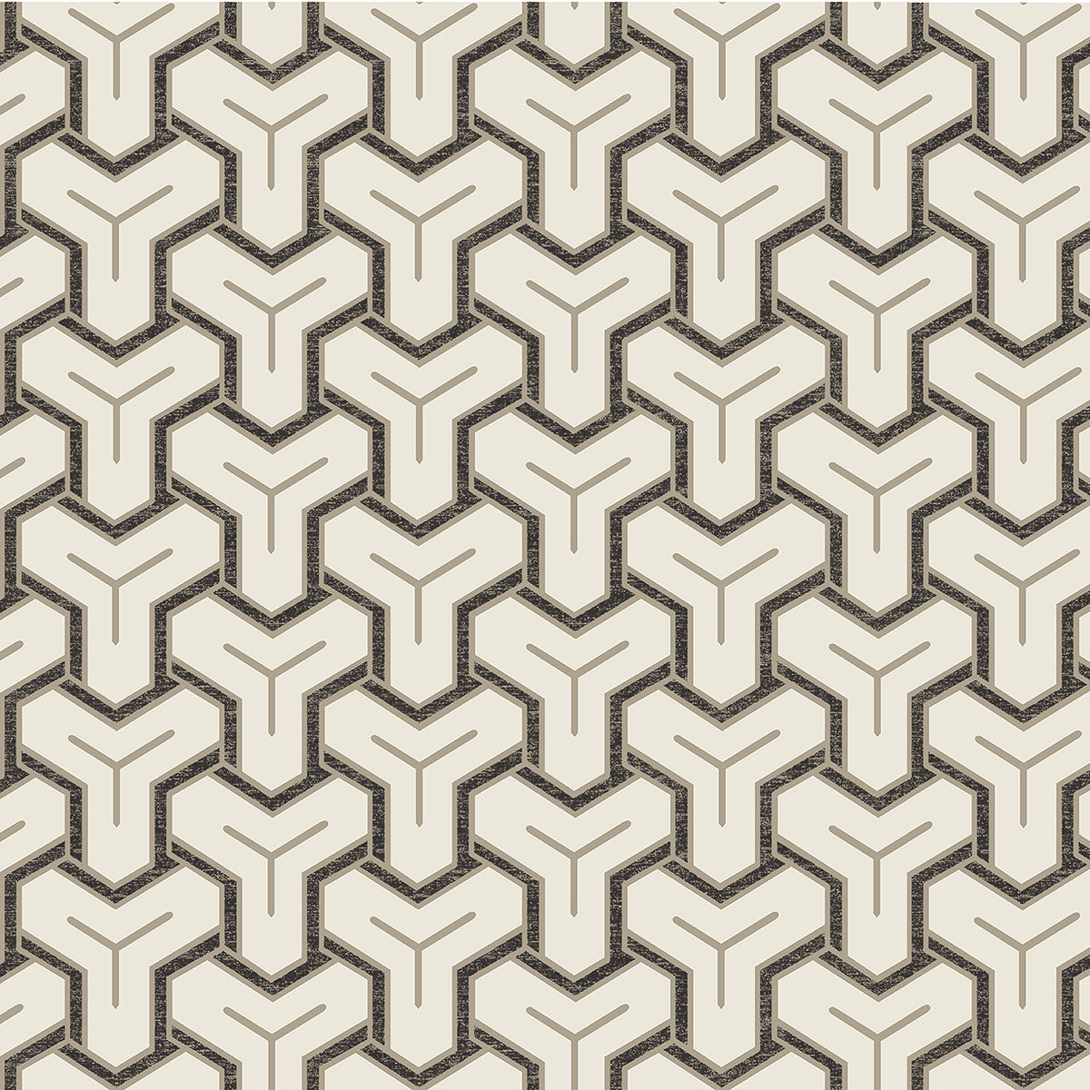 Picture of Gautier Cream Tessellate Wallpaper