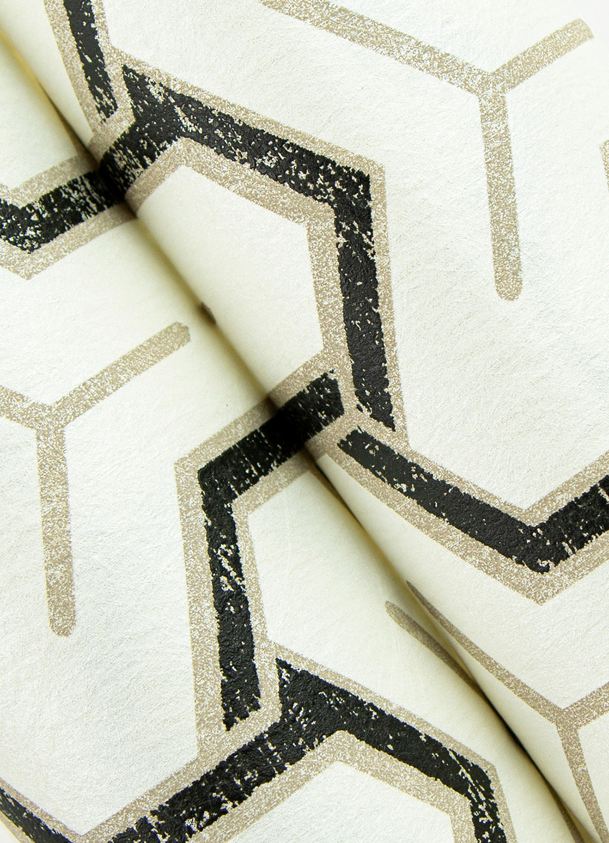 Gautier Cream Tessellate Wallpaper  | Brewster Wallcovering