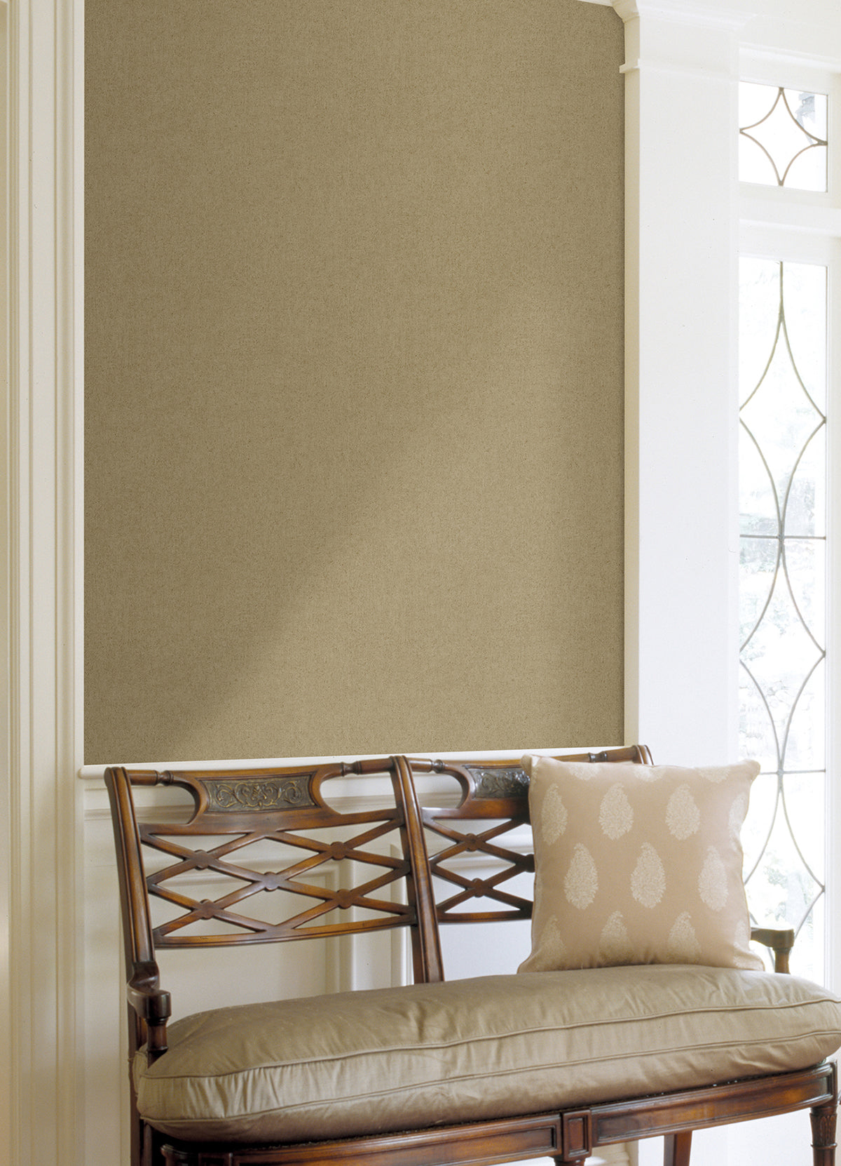 Colter Light Brown Texture Wallpaper - Brewster Wallcovering