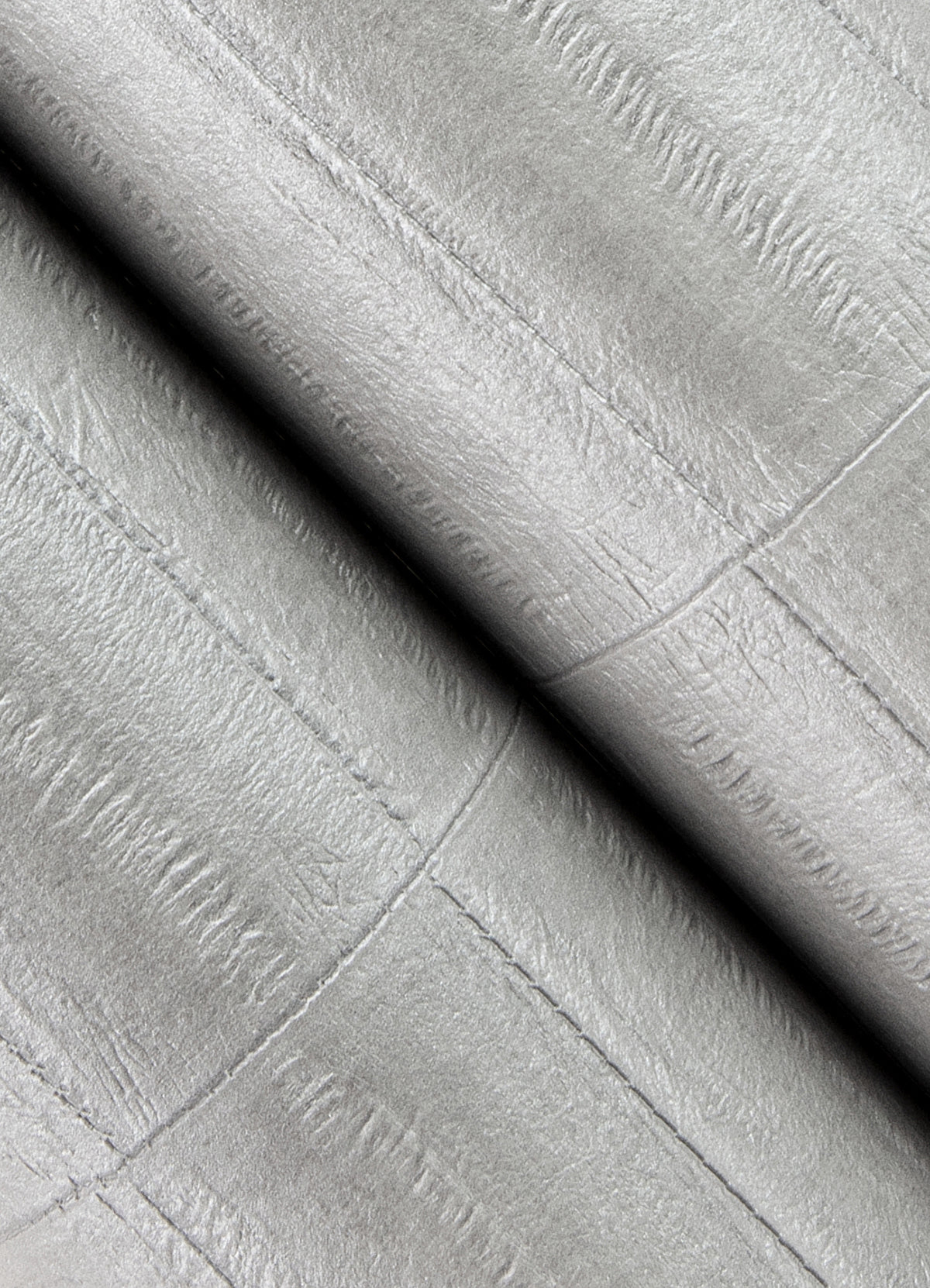 Dermot Silver Horizontal Stripe Wallpaper  | Brewster Wallcovering