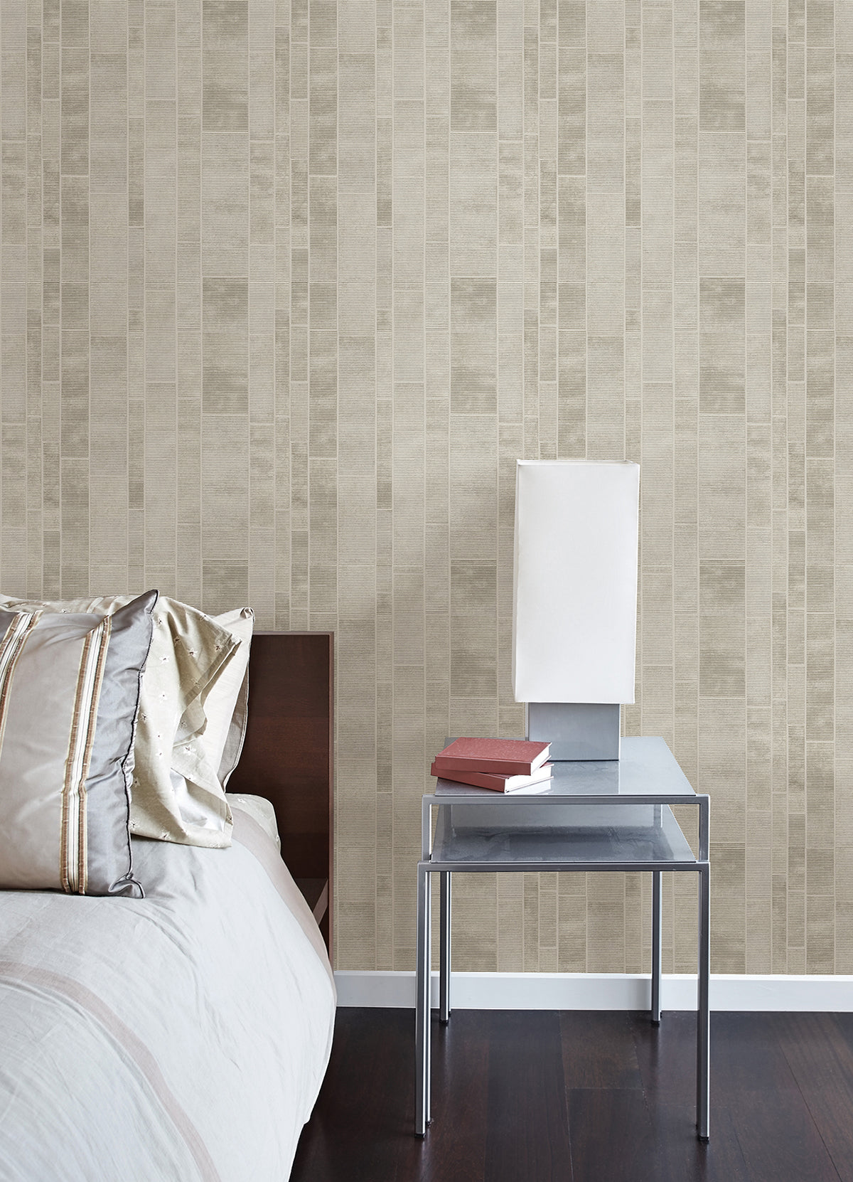 Redmond Ivory Textured Geometric Wallpaper  | Brewster Wallcovering - The WorkRm