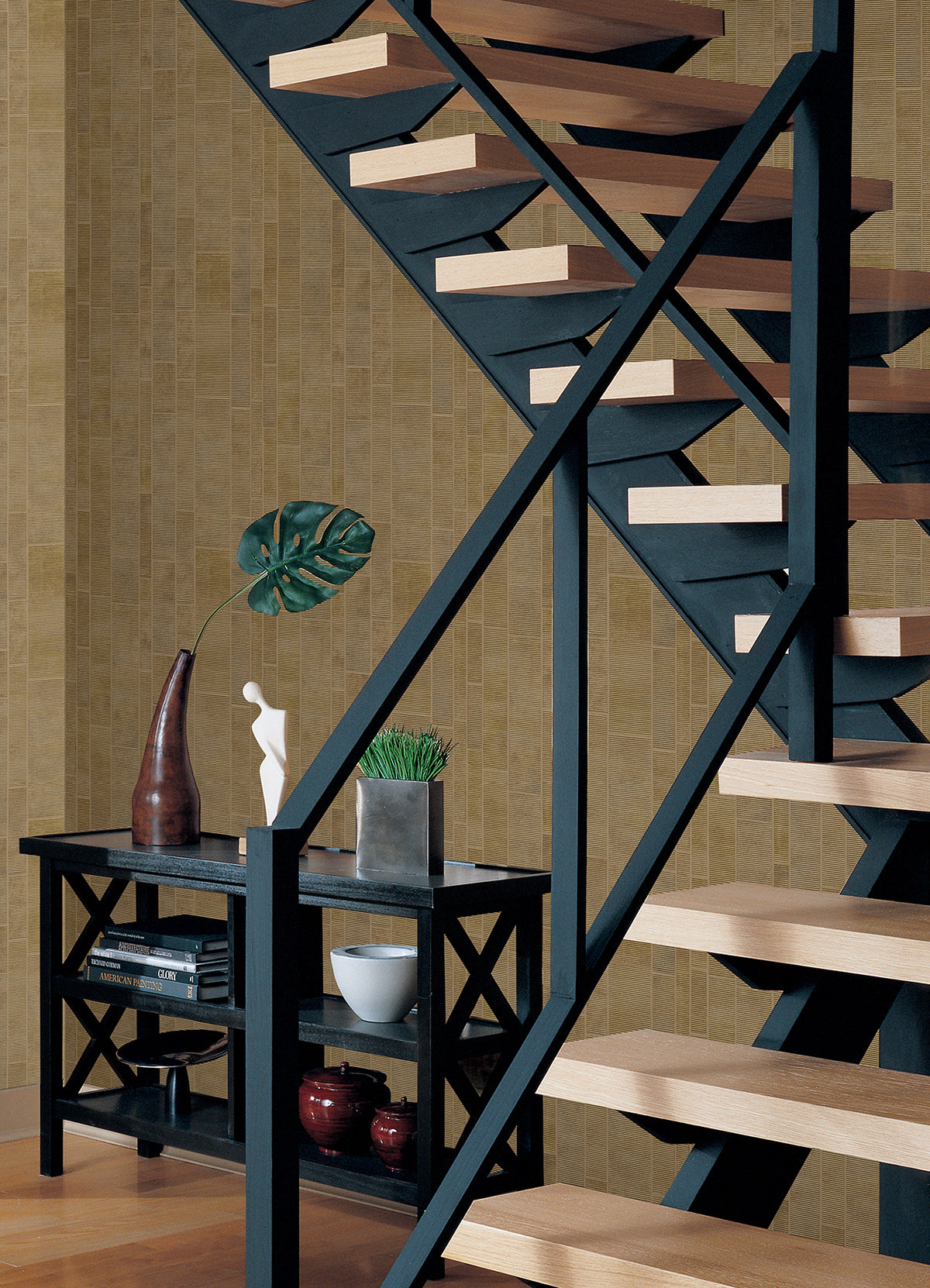 Redmond Gold Textured Geometric Wallpaper  | Brewster Wallcovering - The WorkRm