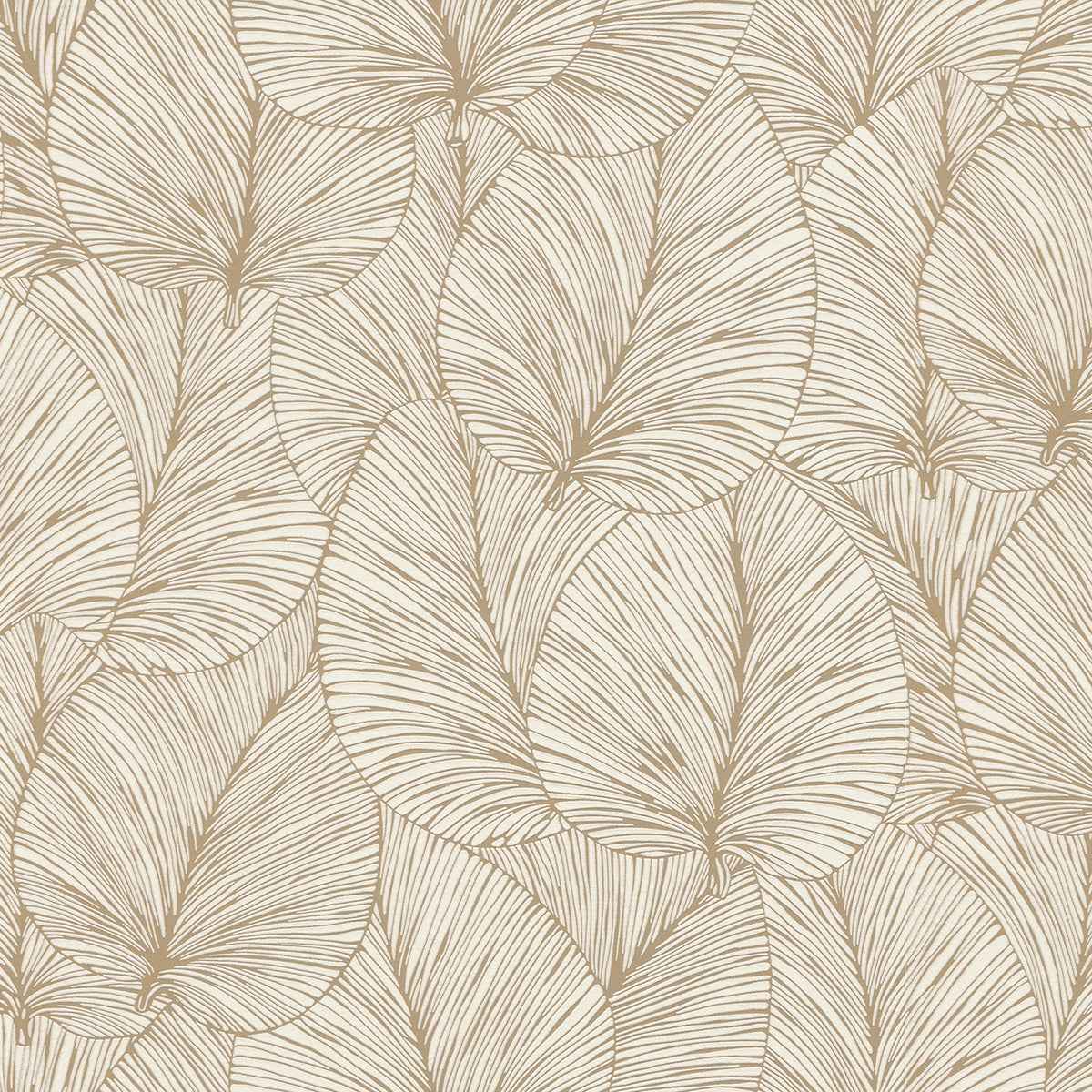 Eilian Gold Palm Wallpaper - York Wallcoverings - 4041-456622
