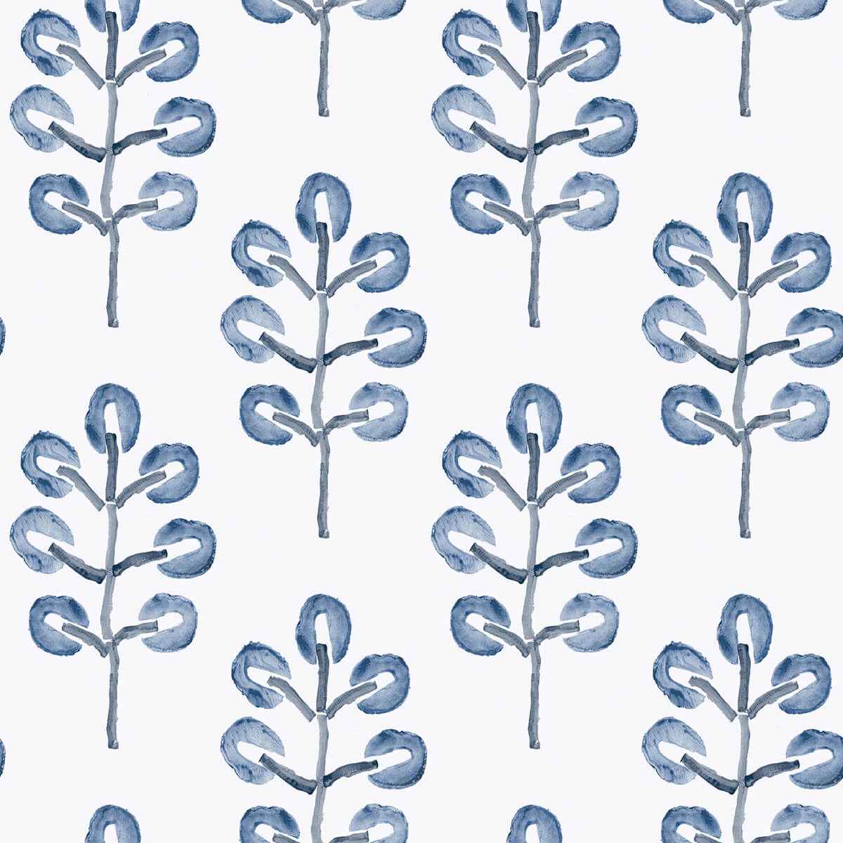 Plum Tree Blue Botanical Wallpaper - York Wallcoverings - 3124-13874