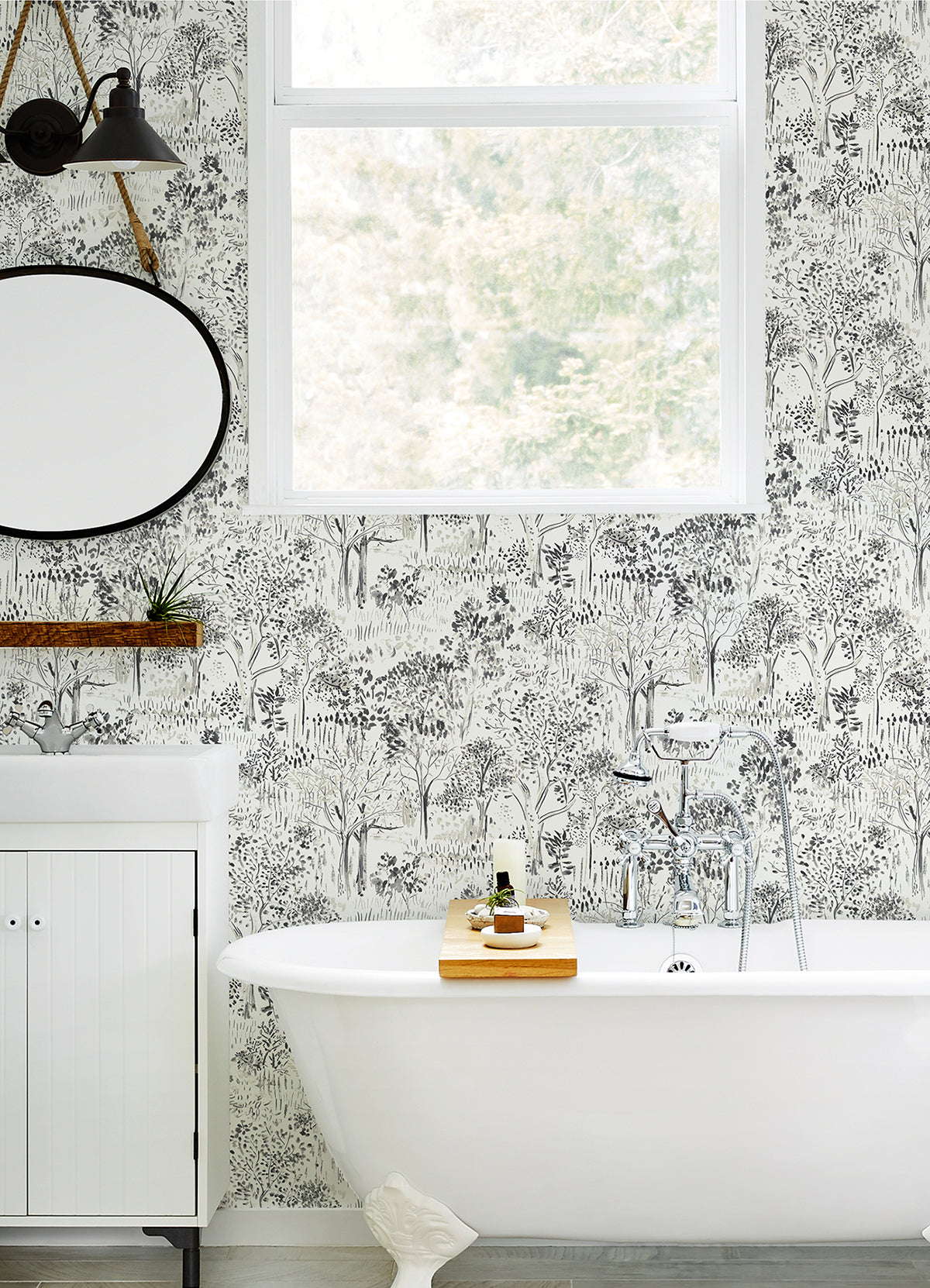 Walden Black Forest Wallpaper  | Brewster Wallcovering - The WorkRm