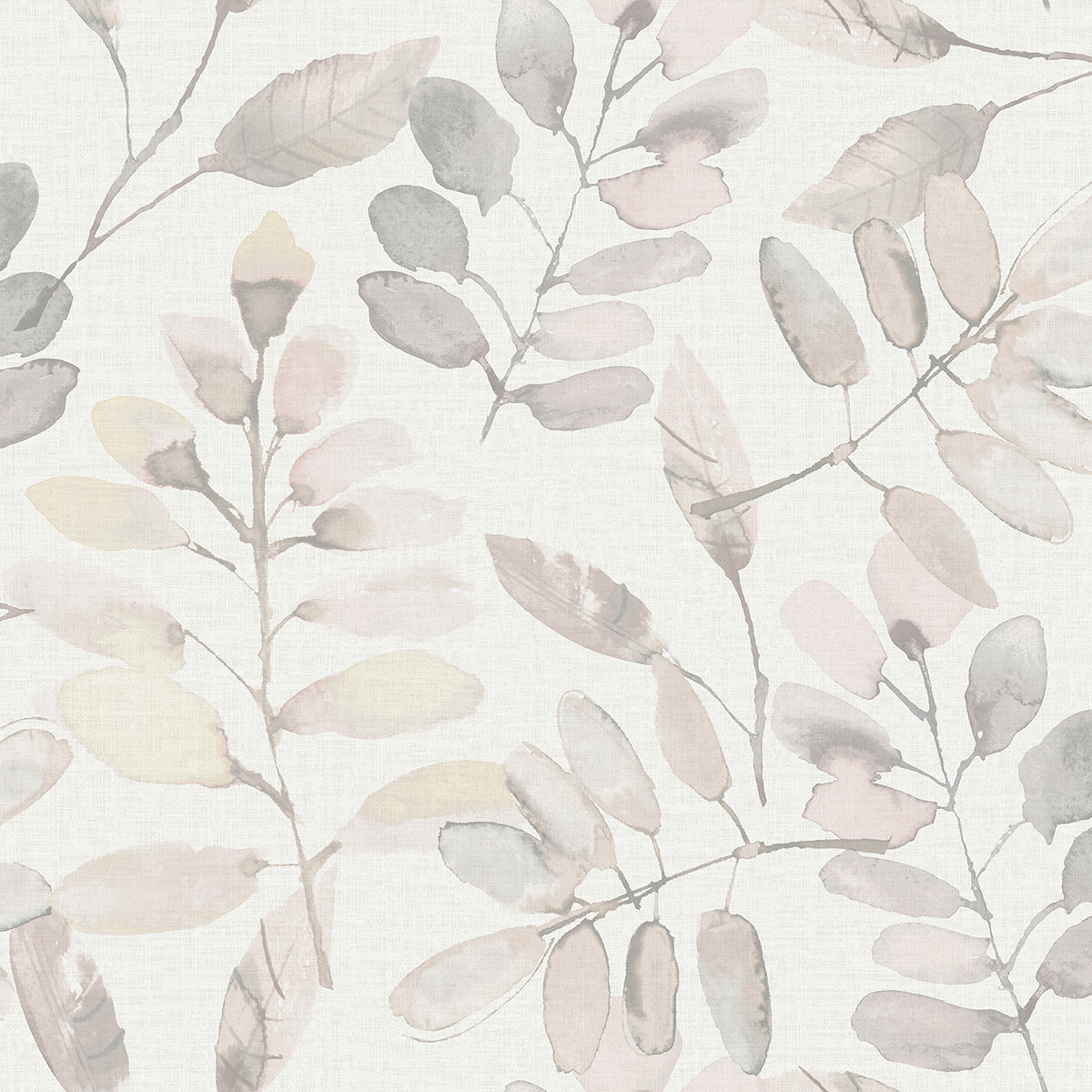 Picture of Pinnate Blush Leaves Wallpaper