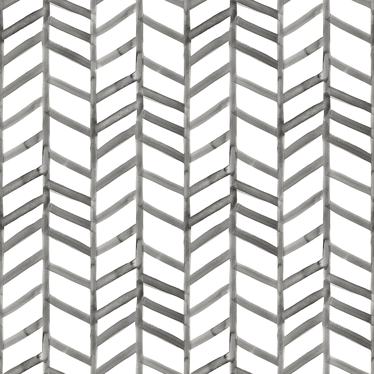 Picture of Fletching Black Geometric Wallpaper