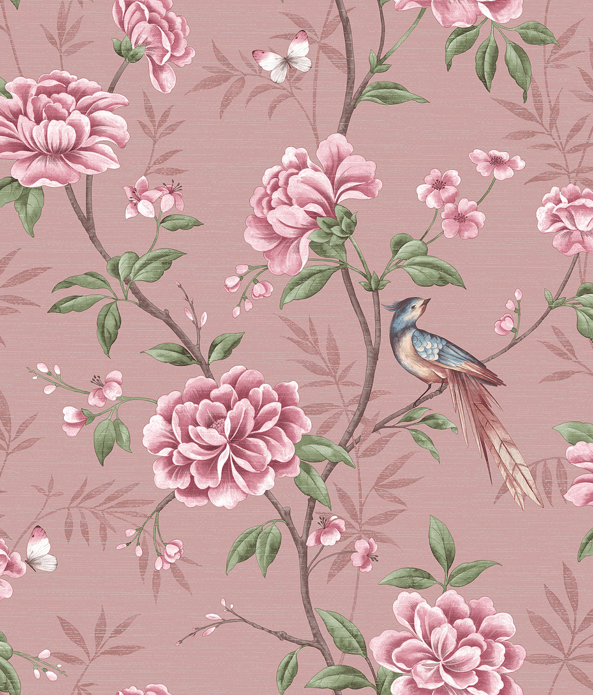 Picture of Akina Blush Floral Wallpaper