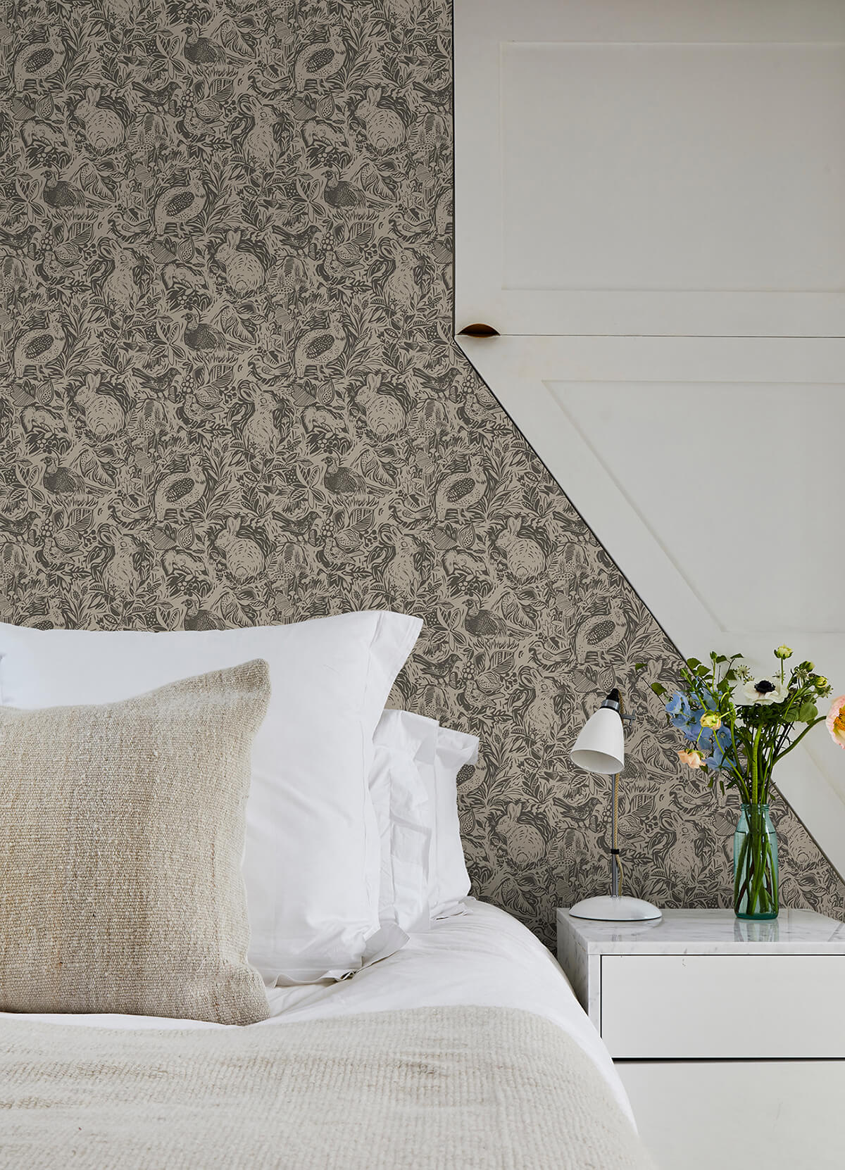 Charcoal Terrene Peel and Stick Wallpaper - York Wallcoverings - NUS4303 - York Wallcoverings Wallpaper