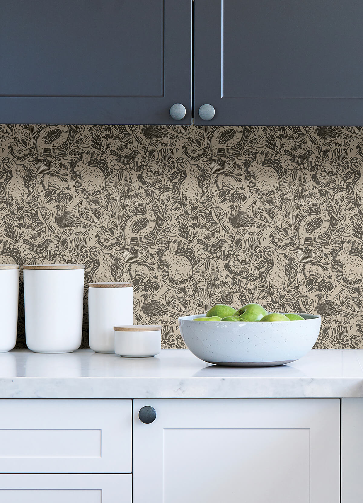 Charcoal Terrene Peel and Stick Wallpaper - York Wallcoverings - NUS4303 - York Wallcoverings Wallpaper