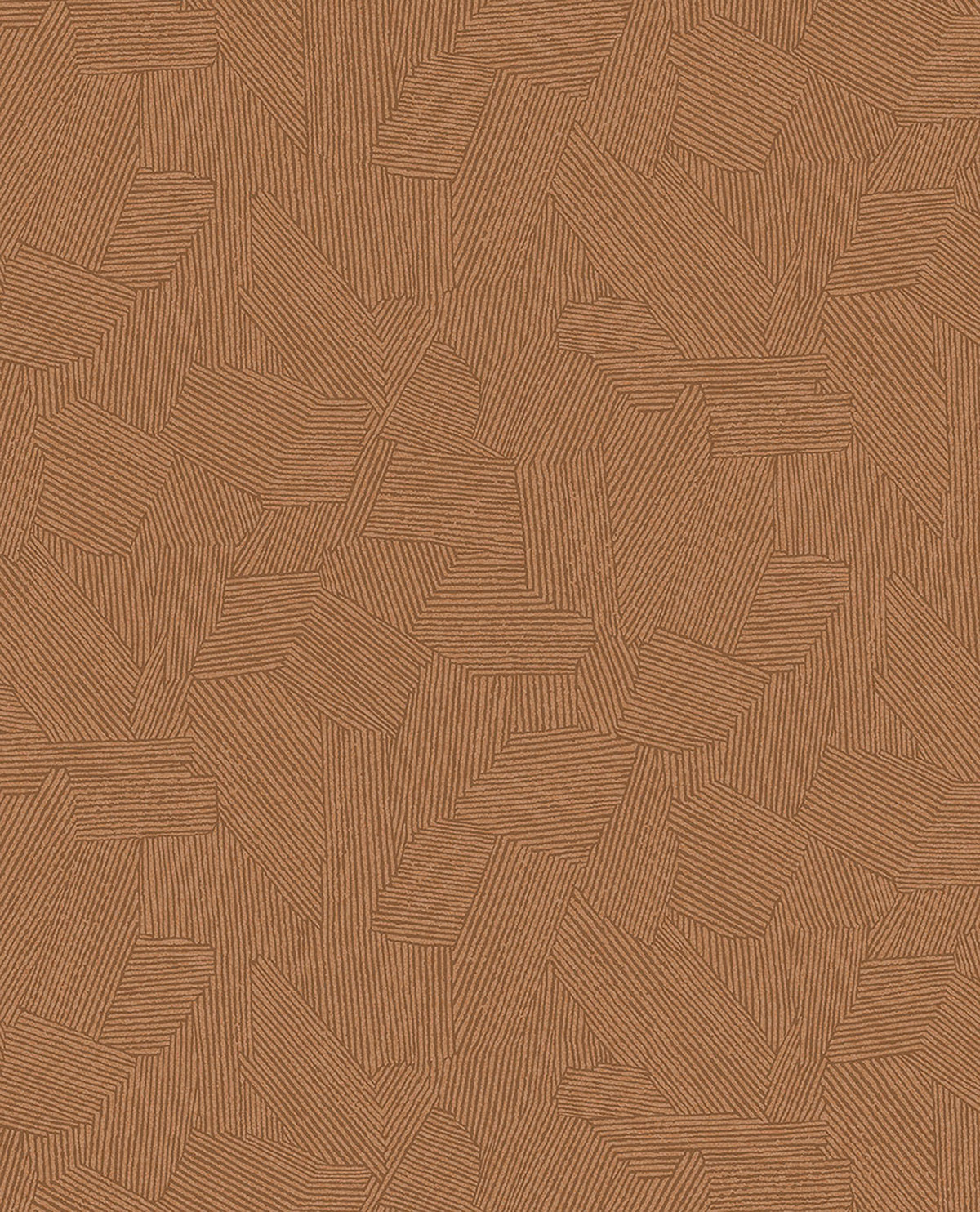 Picture of Clio Copper Lined Geometric Wallpaper