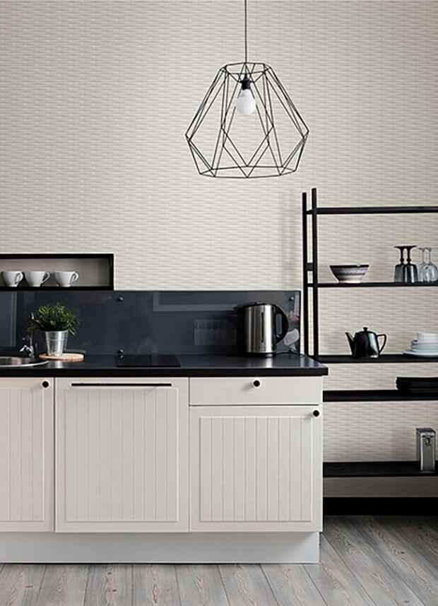Gator White Geometric Stripe Wallpaper - York Wallcoverings - 2988-70000 - York Wallcoverings Wallpaper