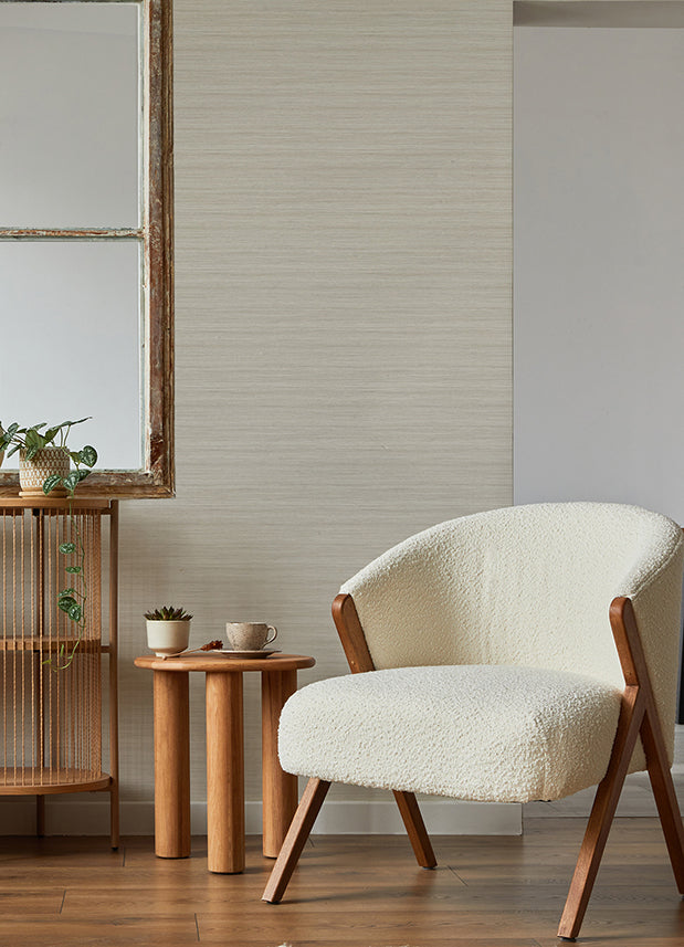 Shantung Beige Silk Wallpaper  | Brewster Wallcovering - The WorkRm