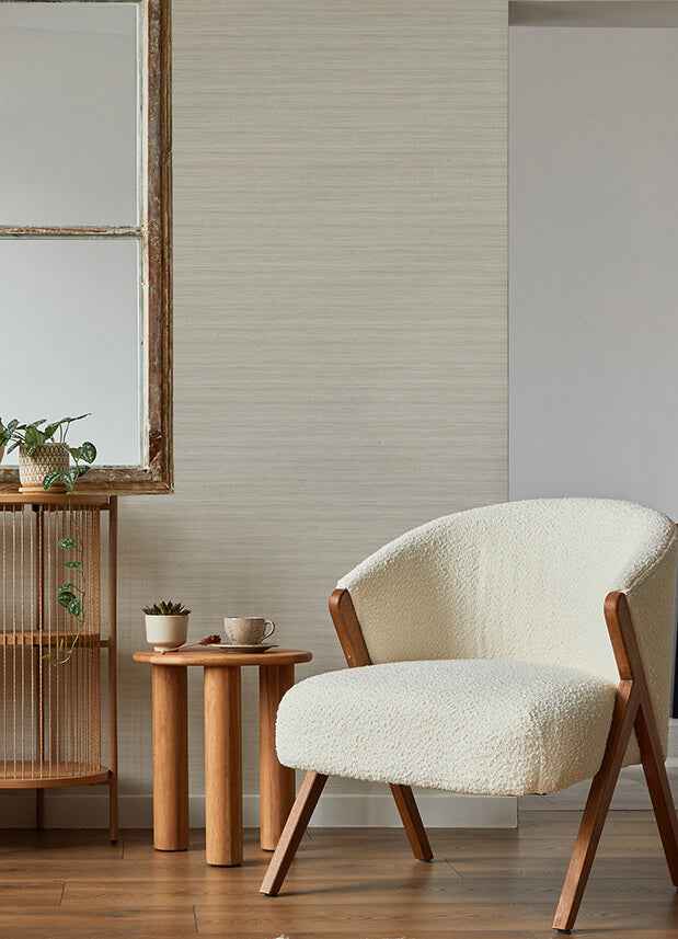 Shantung Beige Silk Wallpaper - York Wallcoverings - 2988-70113 - York Wallcoverings Wallpaper