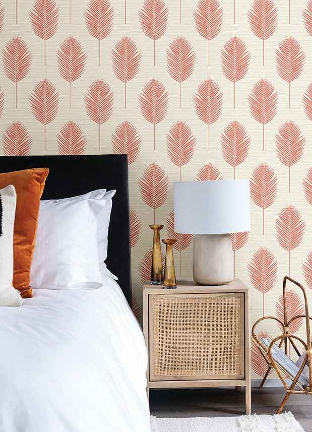 Bali Coral Fern Wallpaper - York Wallcoverings - 2988-70201 - York Wallcoverings Wallpaper
