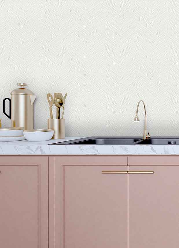 Apex White Weave Wallpaper - York Wallcoverings - 2988-70400 - York Wallcoverings Wallpaper