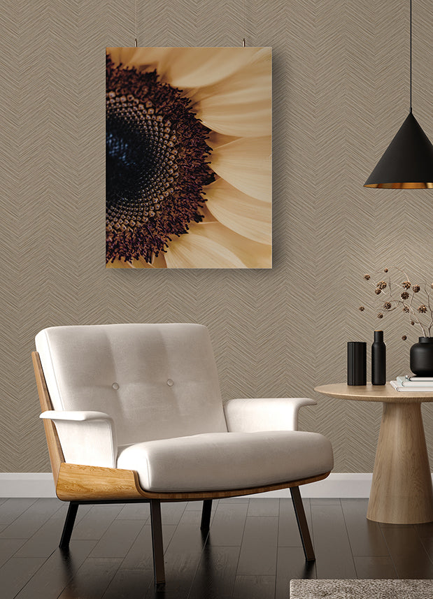 Apex Beige Weave Wallpaper - Brewster Wallcovering