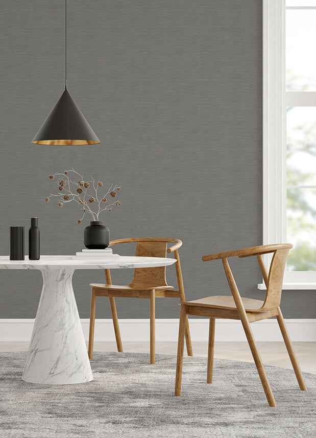 Moroccan Charcoal Sisal Texture Wallpaper - York Wallcoverings - 2988-70708 - York Wallcoverings Wallpaper