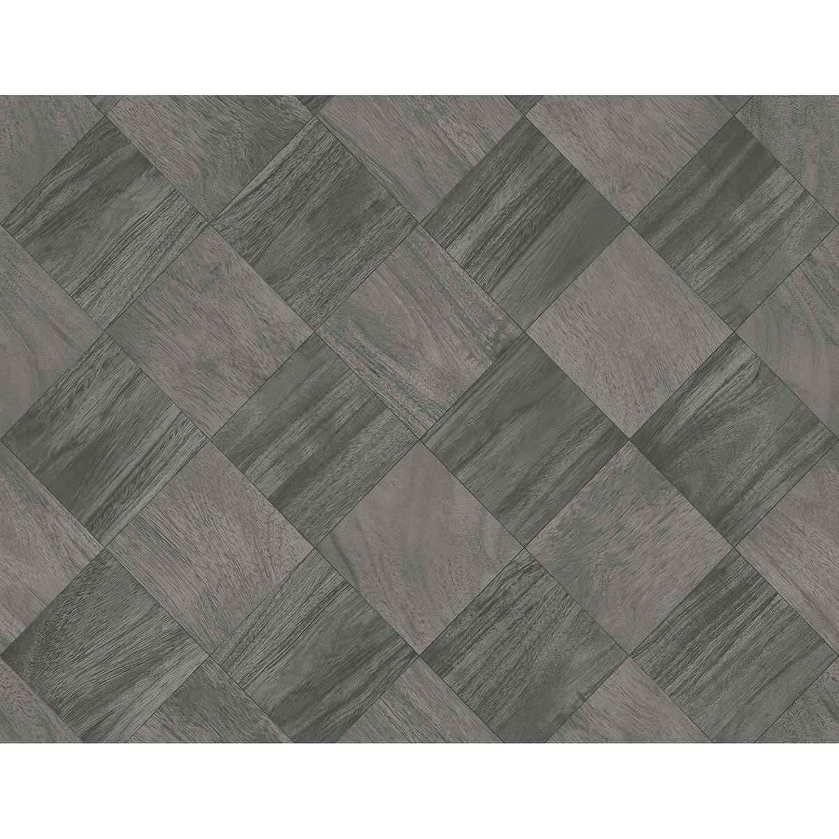 Thriller Black Wood Tile Wallpaper - York Wallcoverings - 2988-70800