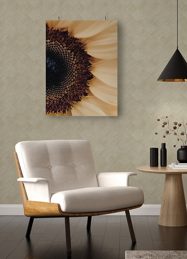 Thriller Cream Wood Tile Wallpaper - Brewster Wallcovering