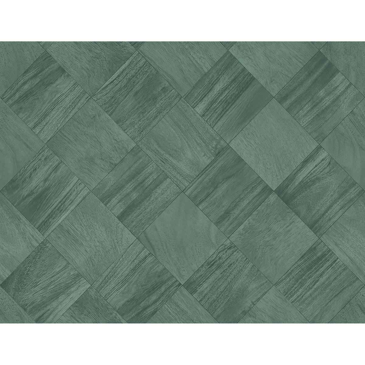 Thriller Green Wood Tile Wallpaper - York Wallcoverings - 2988-70804