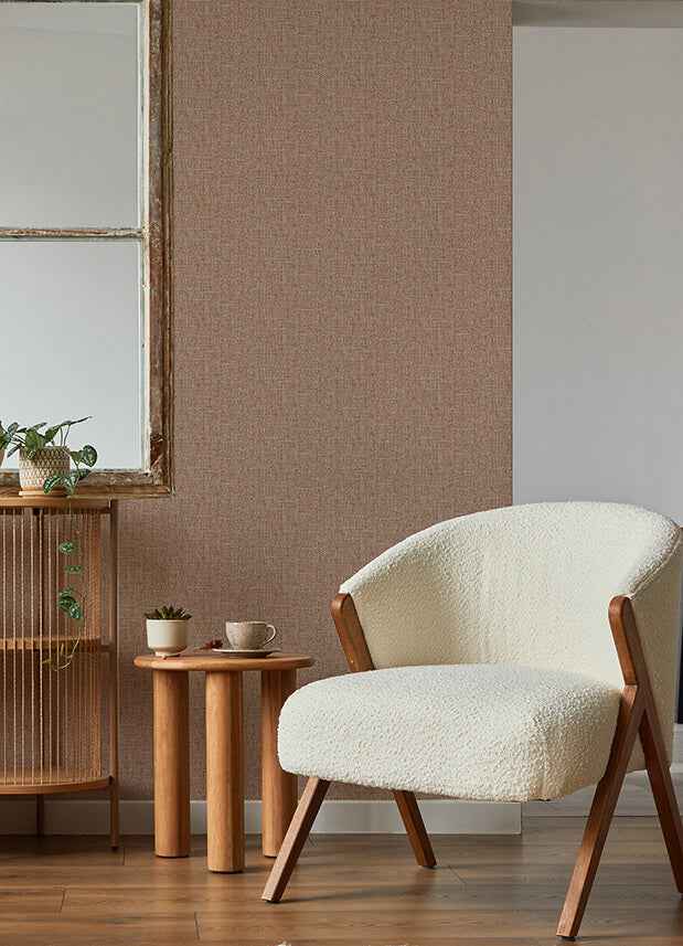 Snuggle Coral Woven Texture Wallpaper - York Wallcoverings - 2988-70901 - York Wallcoverings Wallpaper