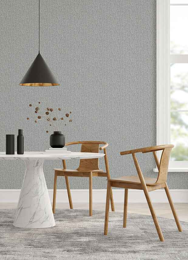 Snuggle Grey Woven Texture Wallpaper - York Wallcoverings - 2988-70908 - York Wallcoverings Wallpaper