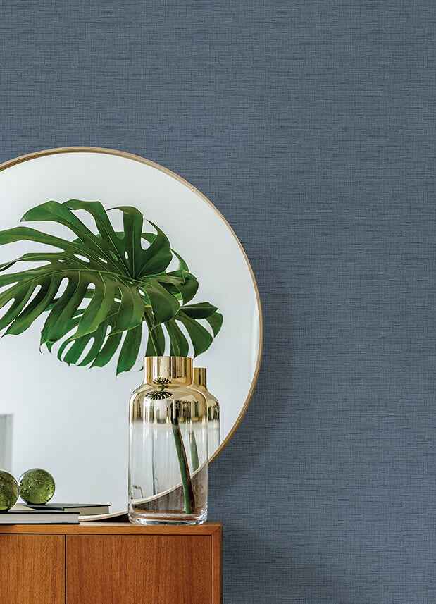 Salamander Blue Woven Wallpaper - York Wallcoverings - 2988-71002 - York Wallcoverings Wallpaper