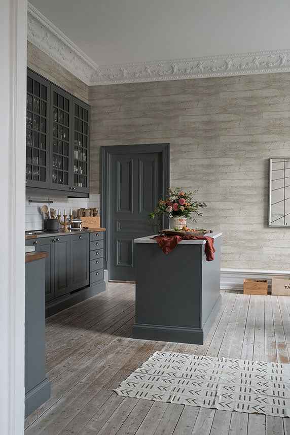 Deven Light Brown Concrete Wallpaper - York Wallcoverings - MD17311 - York Wallcoverings Wallpaper