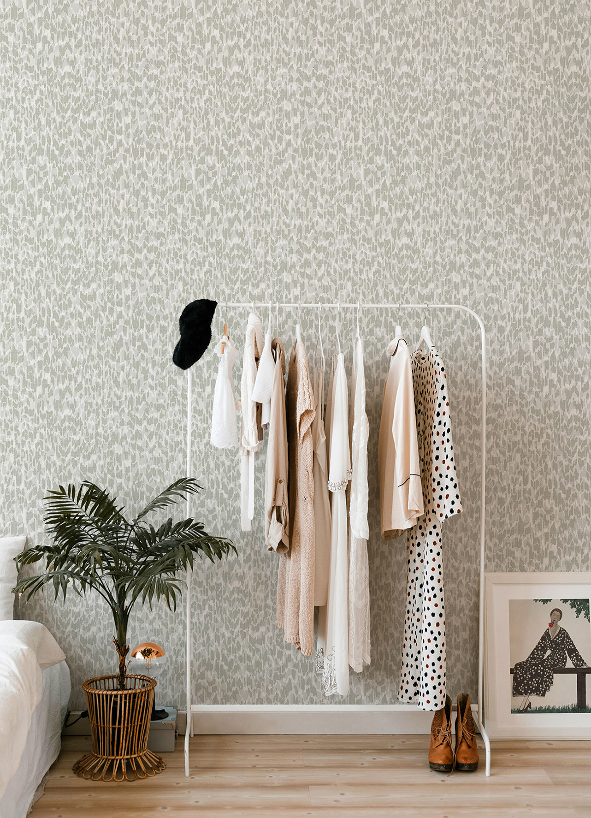 Flavia Grey Animal Print Wallpaper  | Brewster Wallcovering - The WorkRm