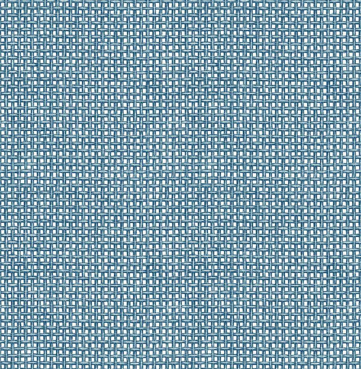 Zia Blue Basketweave Wallpaper - York Wallcoverings - 4014-26442