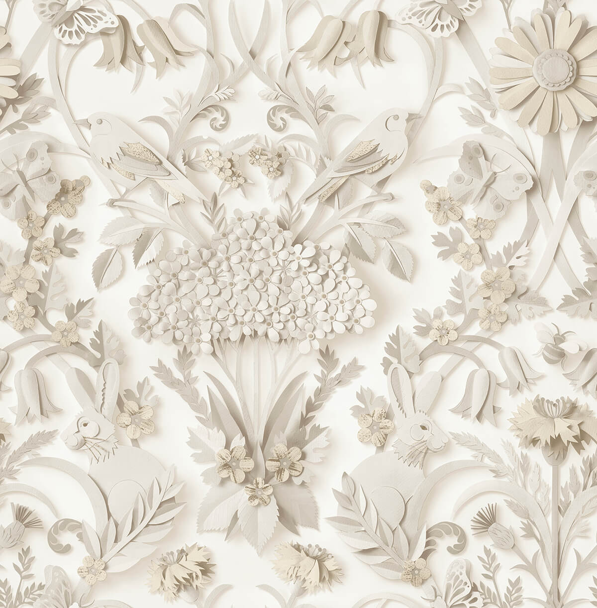 Taupe Eloise Peel and Stick Wallpaper - York Wallcoverings - NUS4467 - York Wallcoverings Wallpaper
