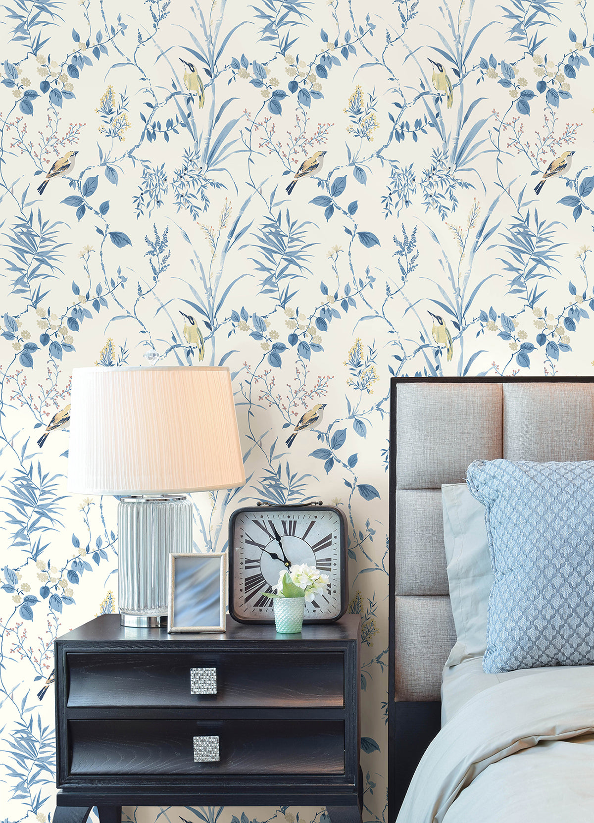 Blue Songbird Peel and Stick Wallpaper  | Brewster Wallcovering - The WorkRm