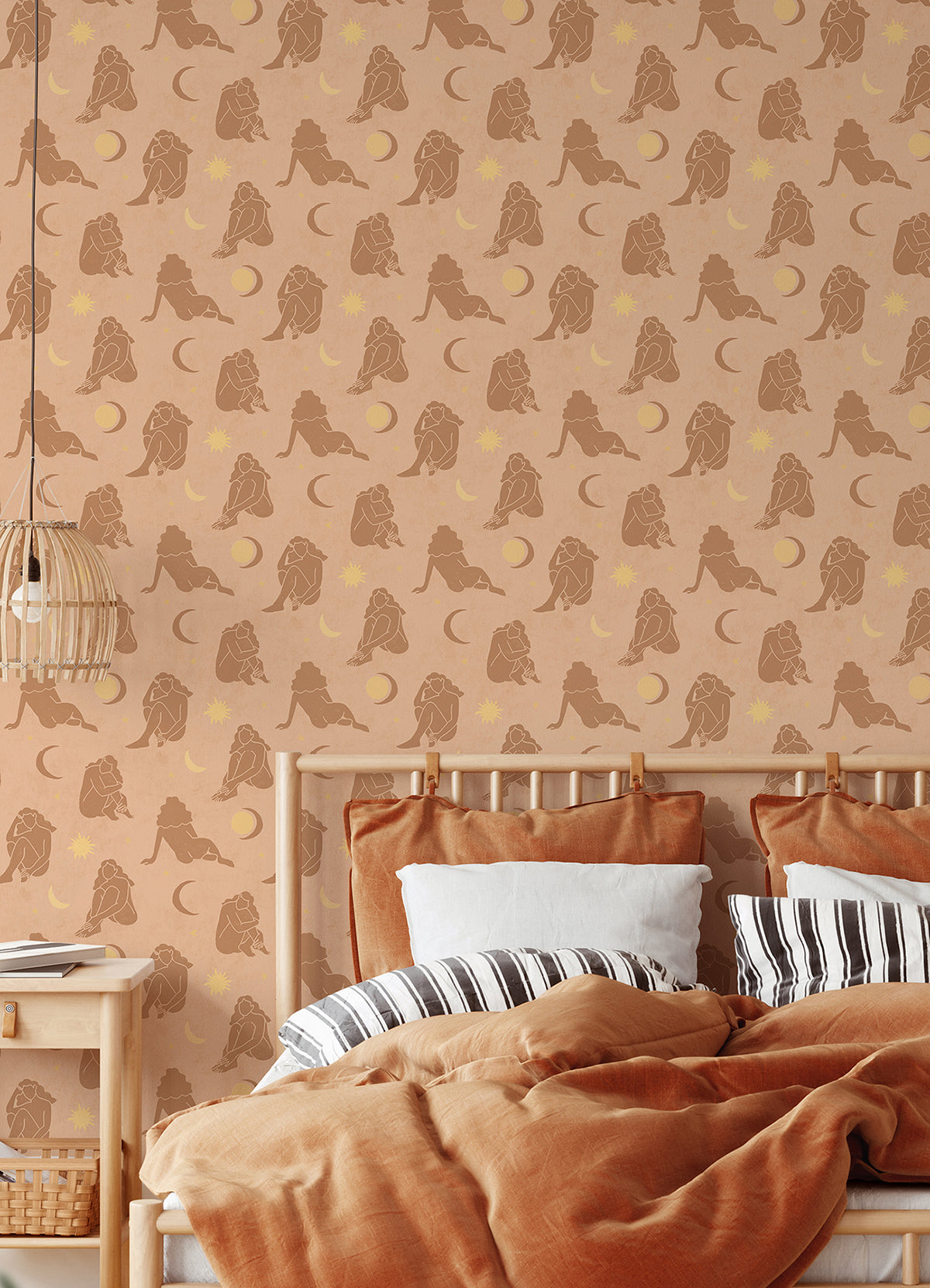 Blush Nudes Novelty Peel and Stick Wallpaper  | Brewster Wallcovering