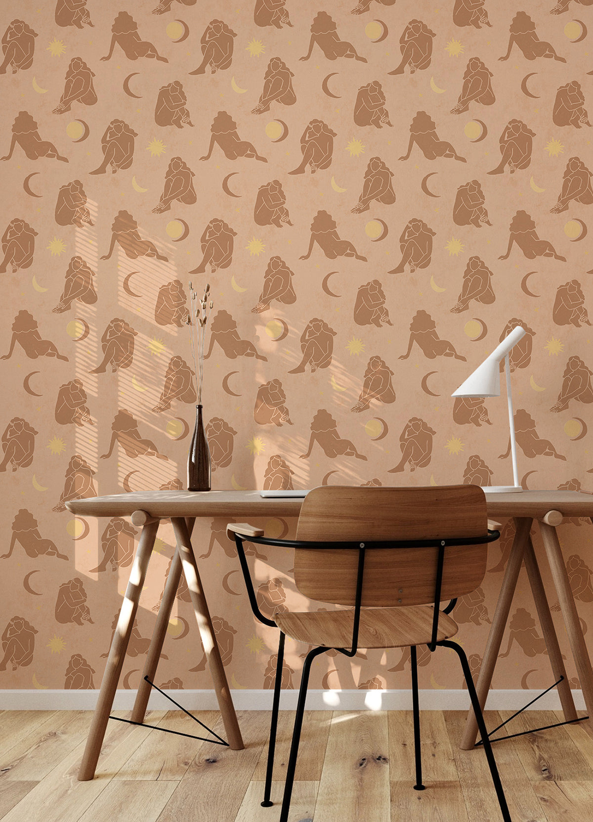 Blush Nudes Novelty Peel and Stick Wallpaper  | Brewster Wallcovering