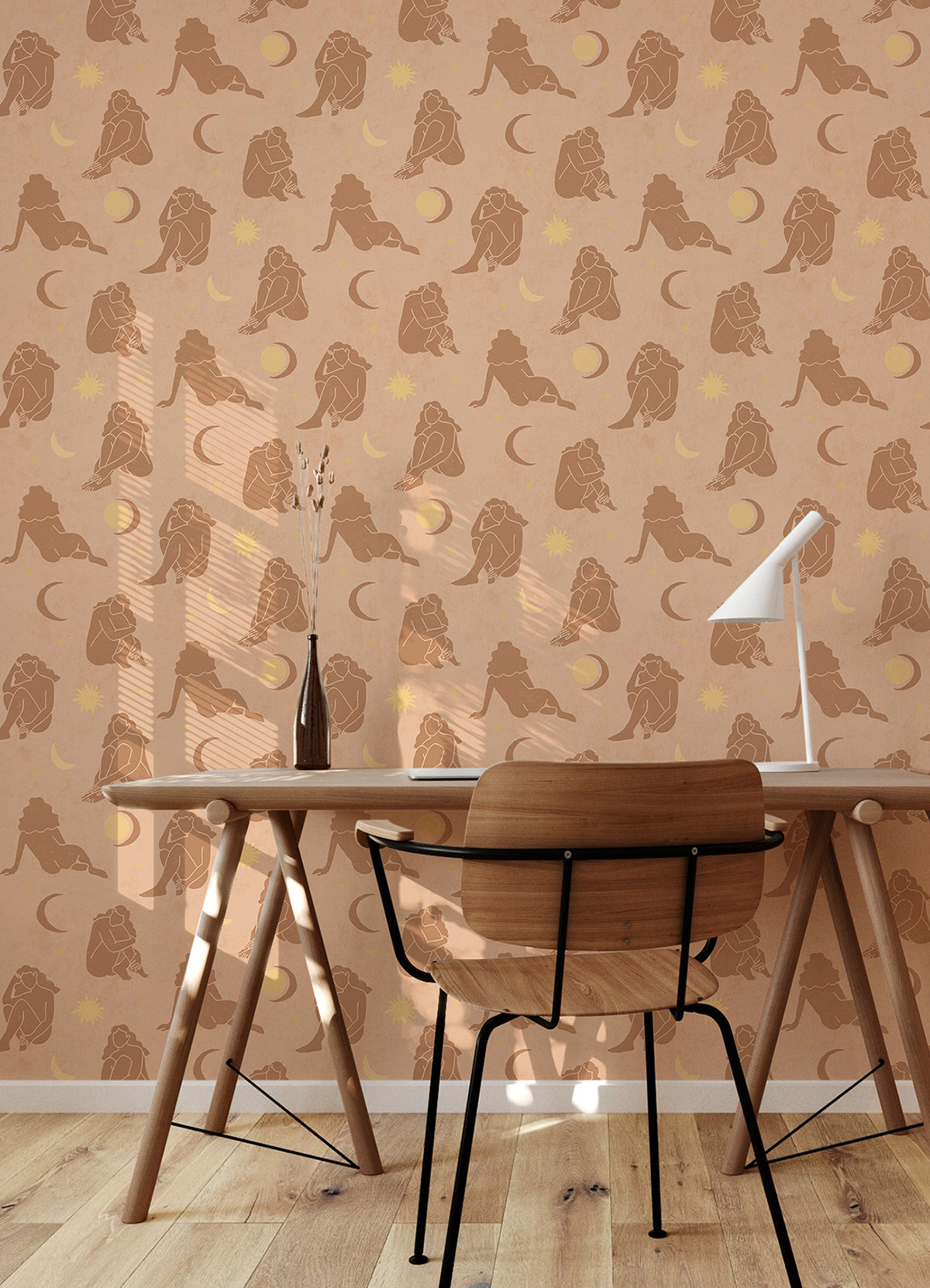 Blush Nudes Novelty Peel and Stick Wallpaper - Brewster Wallcovering