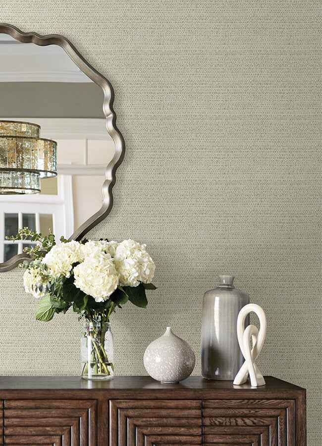 Balantine Sage Weave Wallpaper - York Wallcoverings - 4072-70057 - York Wallcoverings Wallpaper