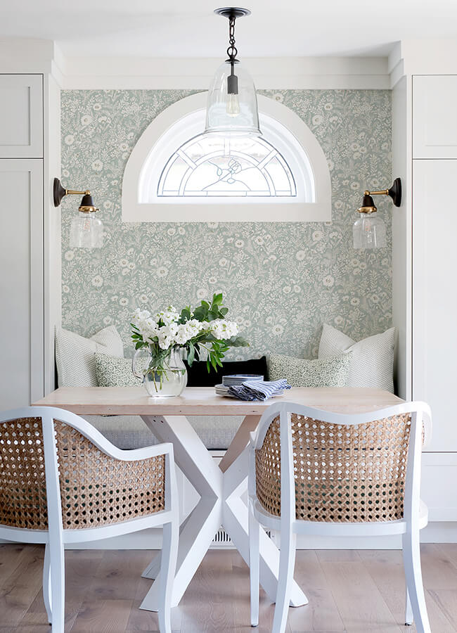 agathon-seafoam-floral-wallpaper-york-wallcoverings-4072-70053 - York Wallcoverings Papel pintado