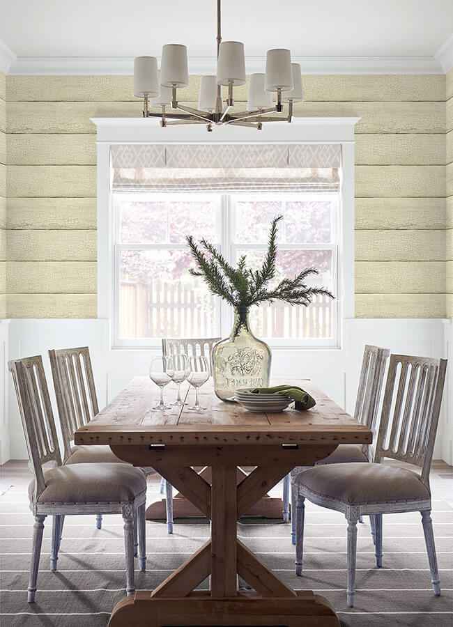Morgan Wheat Distressed Wood Wallpaper - York Wallcoverings - 4072-70011 - York Wallcoverings Wallpaper