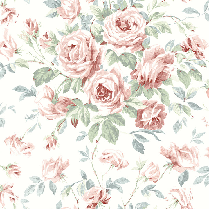 Picture of Manon Raspberry Rose Stitch Wallpaper