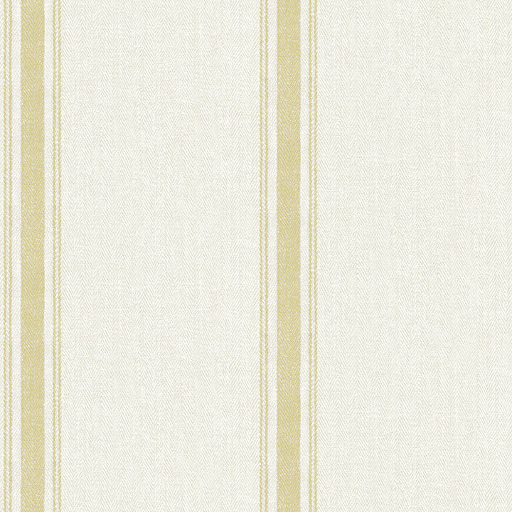 Picture of Linette Wheat Fabric Stripe Wallpaper