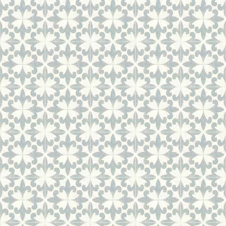 Remy Teal Fleur Tile Wallpaper - York Wallcoverings - 4072-70035
